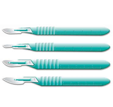 Disposable scalpels